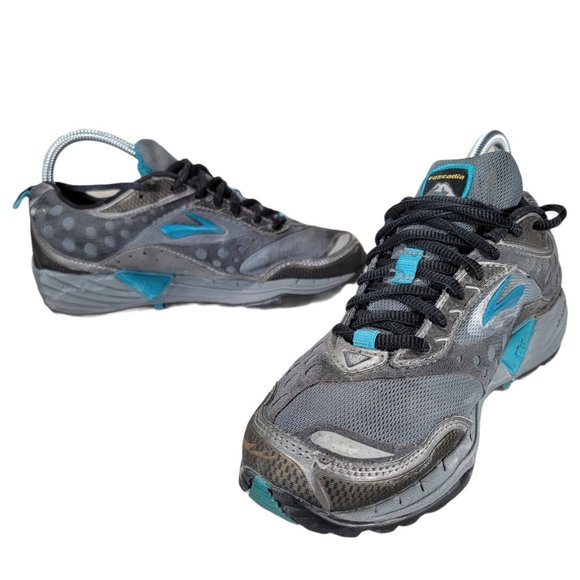 Amazon.com | Brooks Women Brooks Cascadia 7 Womens Size 7 Gray Blue Running Trail Hiking Shoes Casual